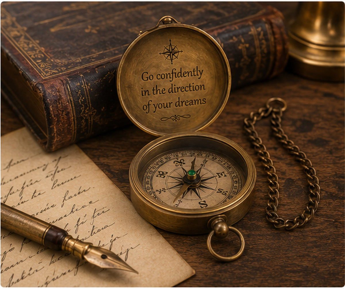 100+ Compass Engraving Ideas & Meaningful Quotes