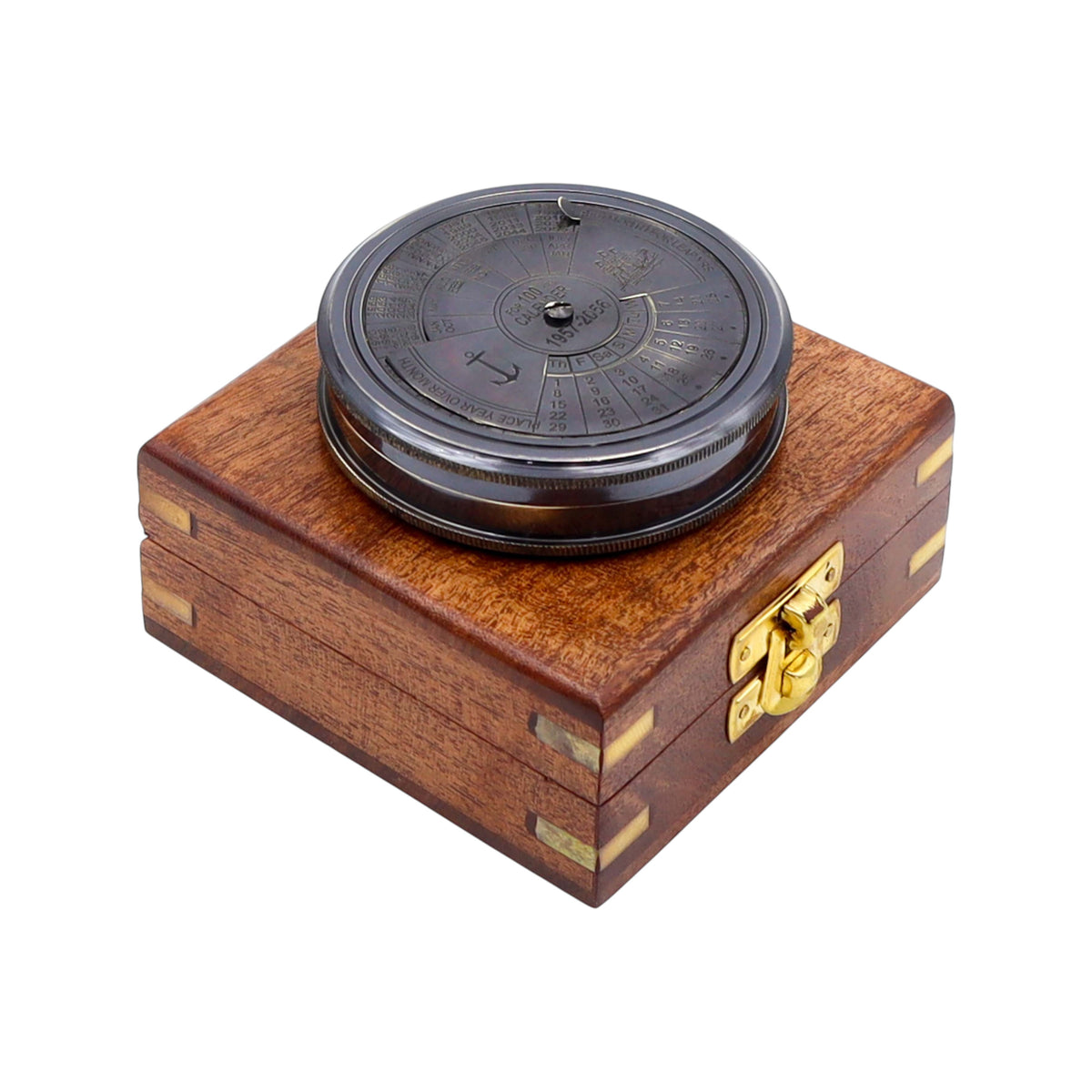 Personalised 100 Year Gunmetal 3-Inch Calendar Compass