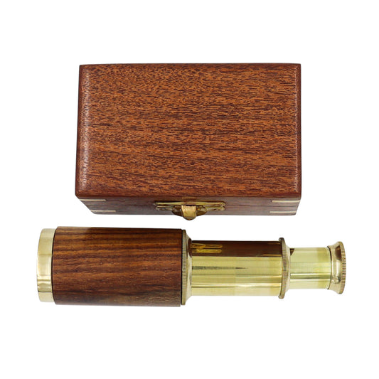 6-Inch The Westminster Brass & Wood Telescope