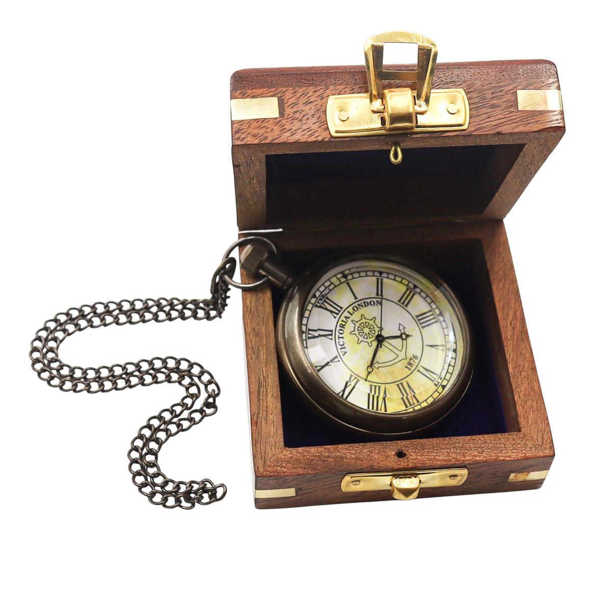 Personalised The Horizon Open Face Pocket Watch