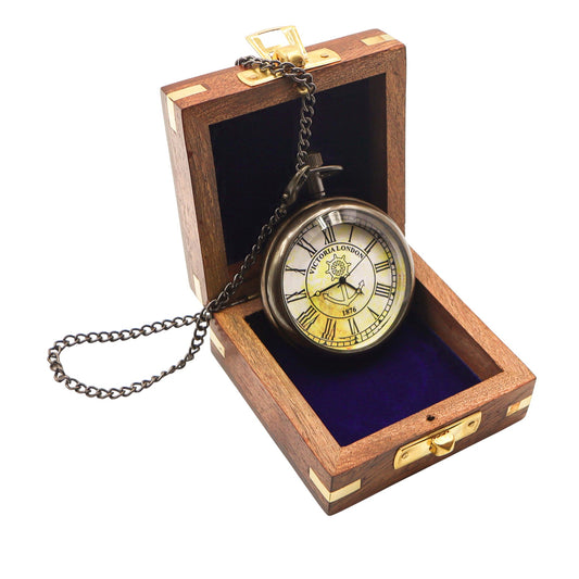 Personalised The Horizon Open Face Pocket Watch