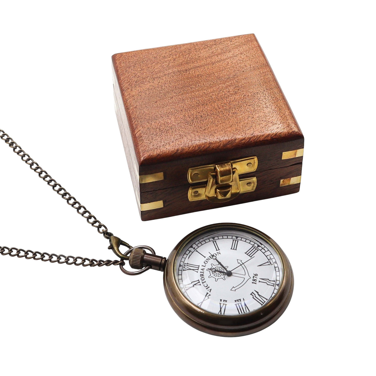 Personalised The Regent Open Face Pocket Watch
