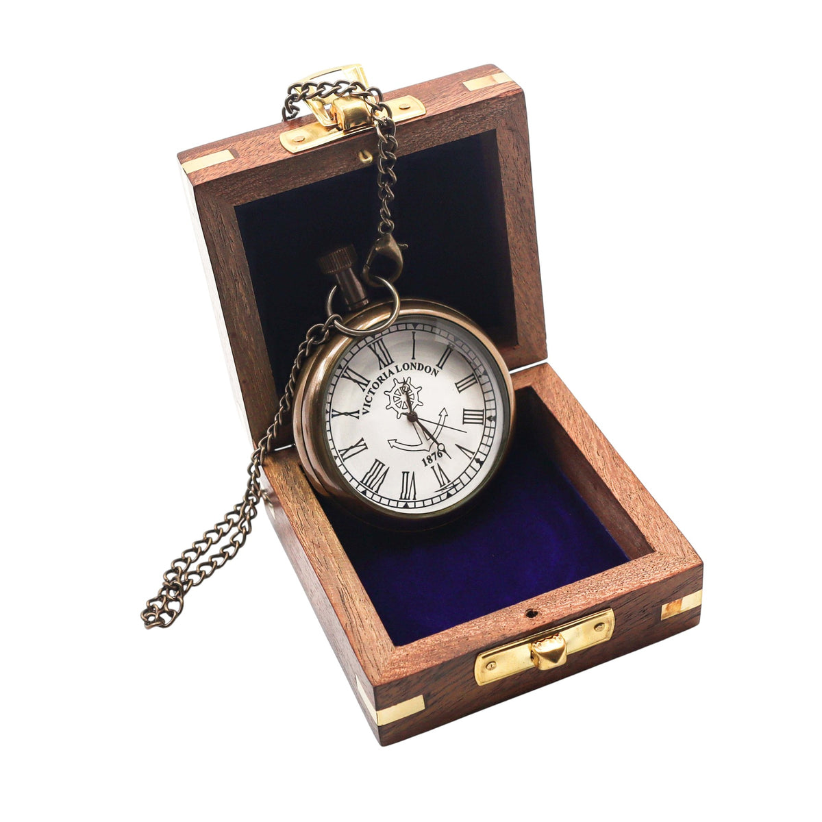 Personalised The Regent Open Face Pocket Watch