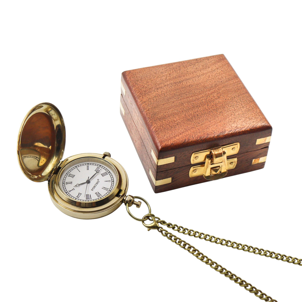 Custom The Voyager Brass Pocket Watch