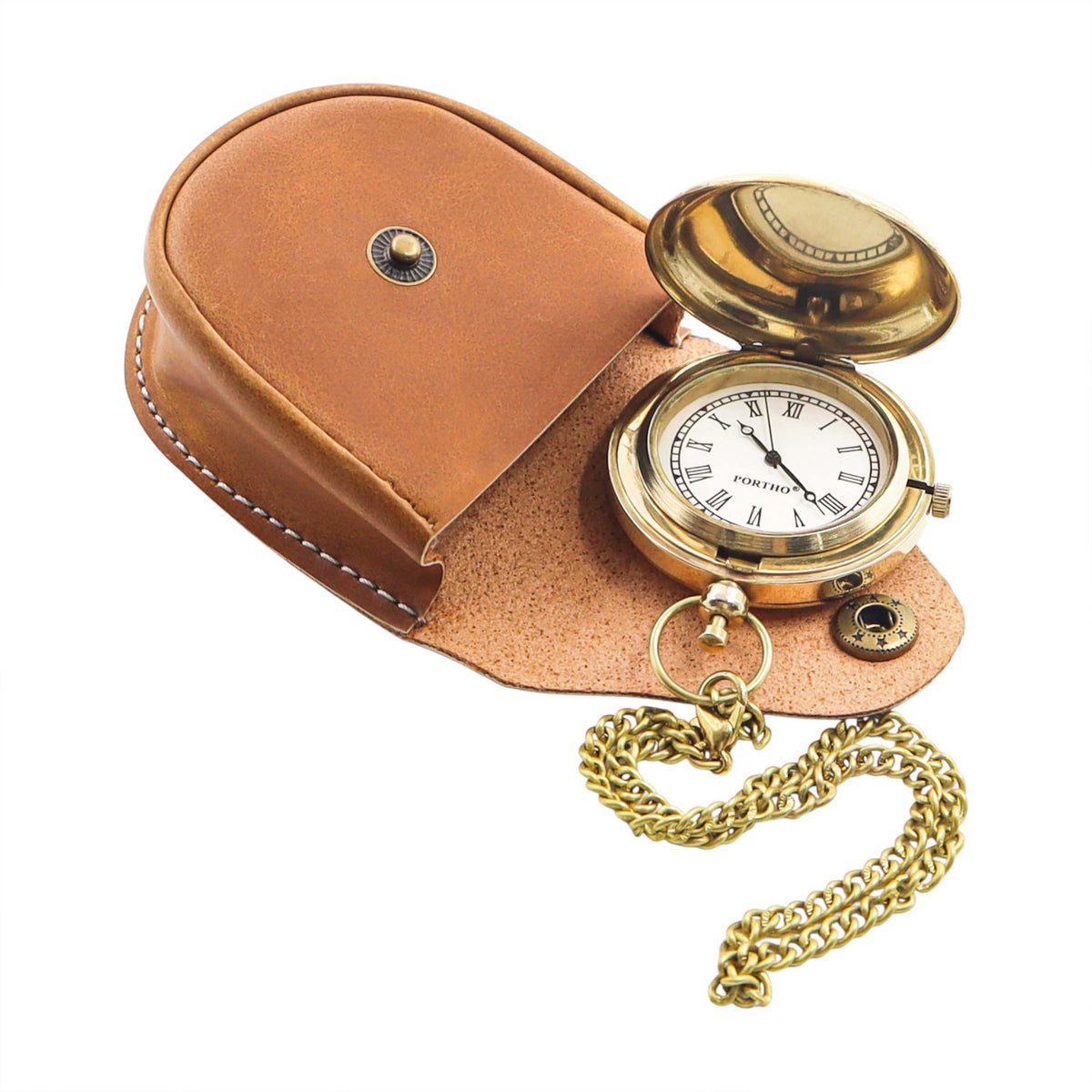 Custom The Voyager Brass Pocket Watch