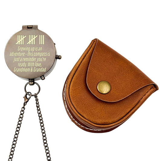 Personalised 13th Birthday Compass
