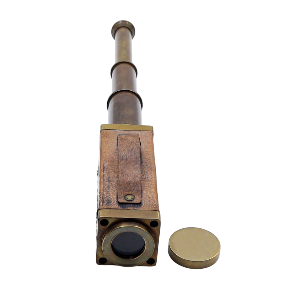 Personalised Folding Telescope in Leather Case