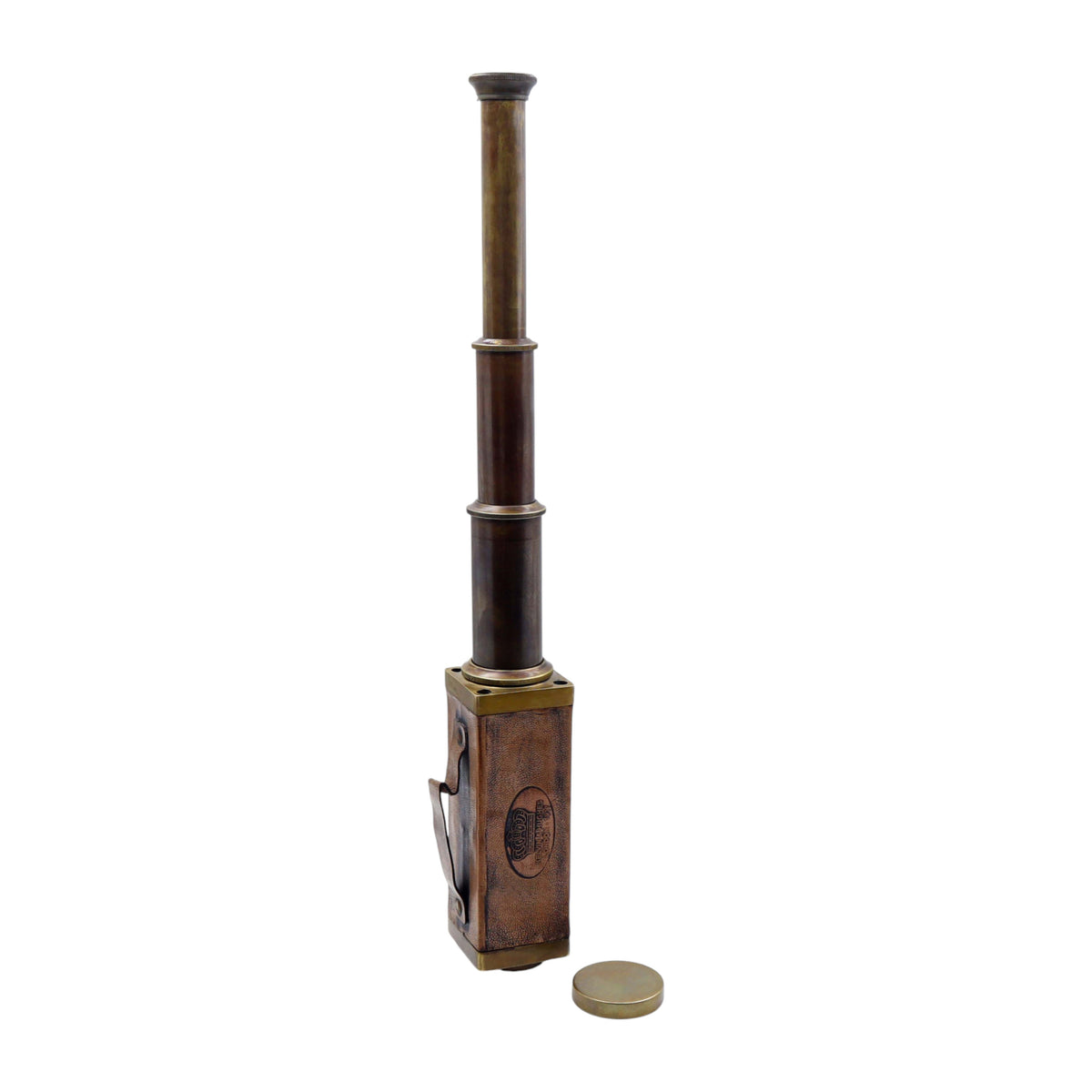 Personalised Folding Telescope in Leather Case
