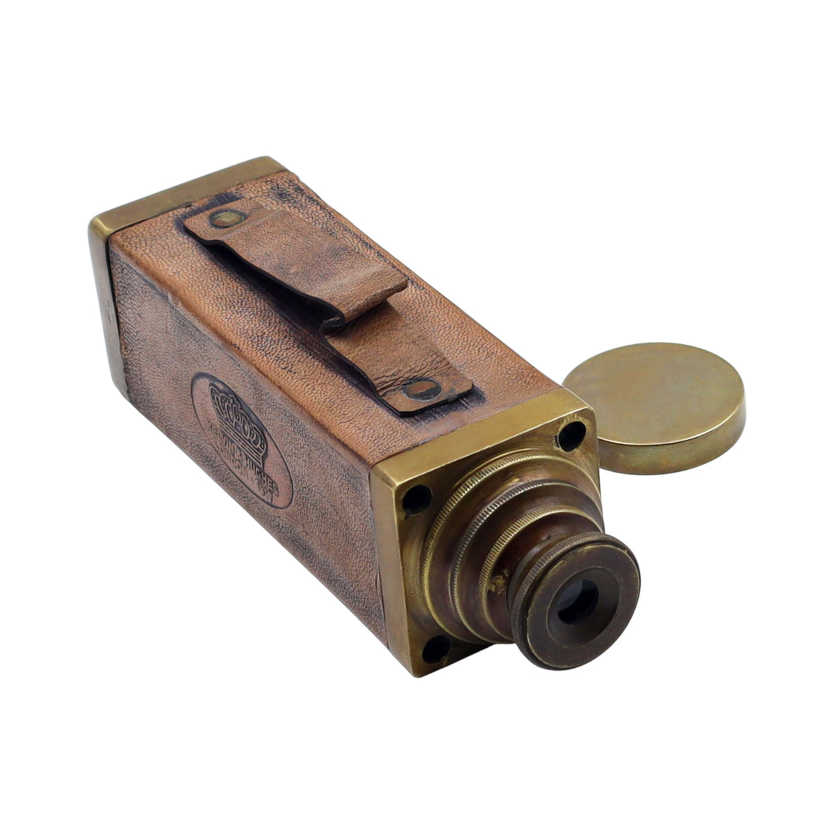 Personalised Folding Telescope in Leather Case