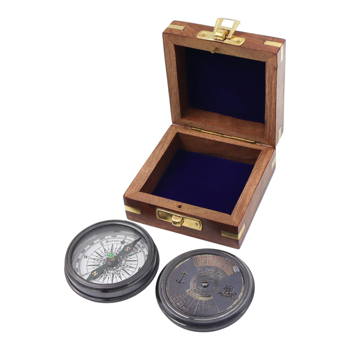Personalised 100 Year Gunmetal Calendar Compass