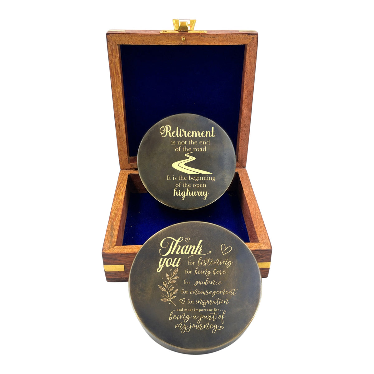 Personalised Gunmetal Signature Sundial Compass