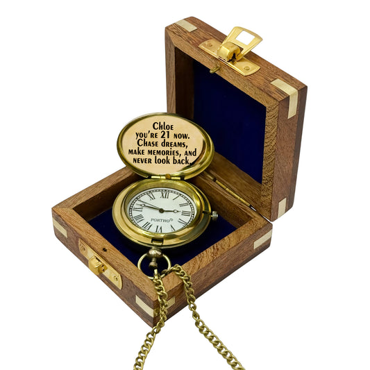 Personalised 21st Birthday Pocket Watch