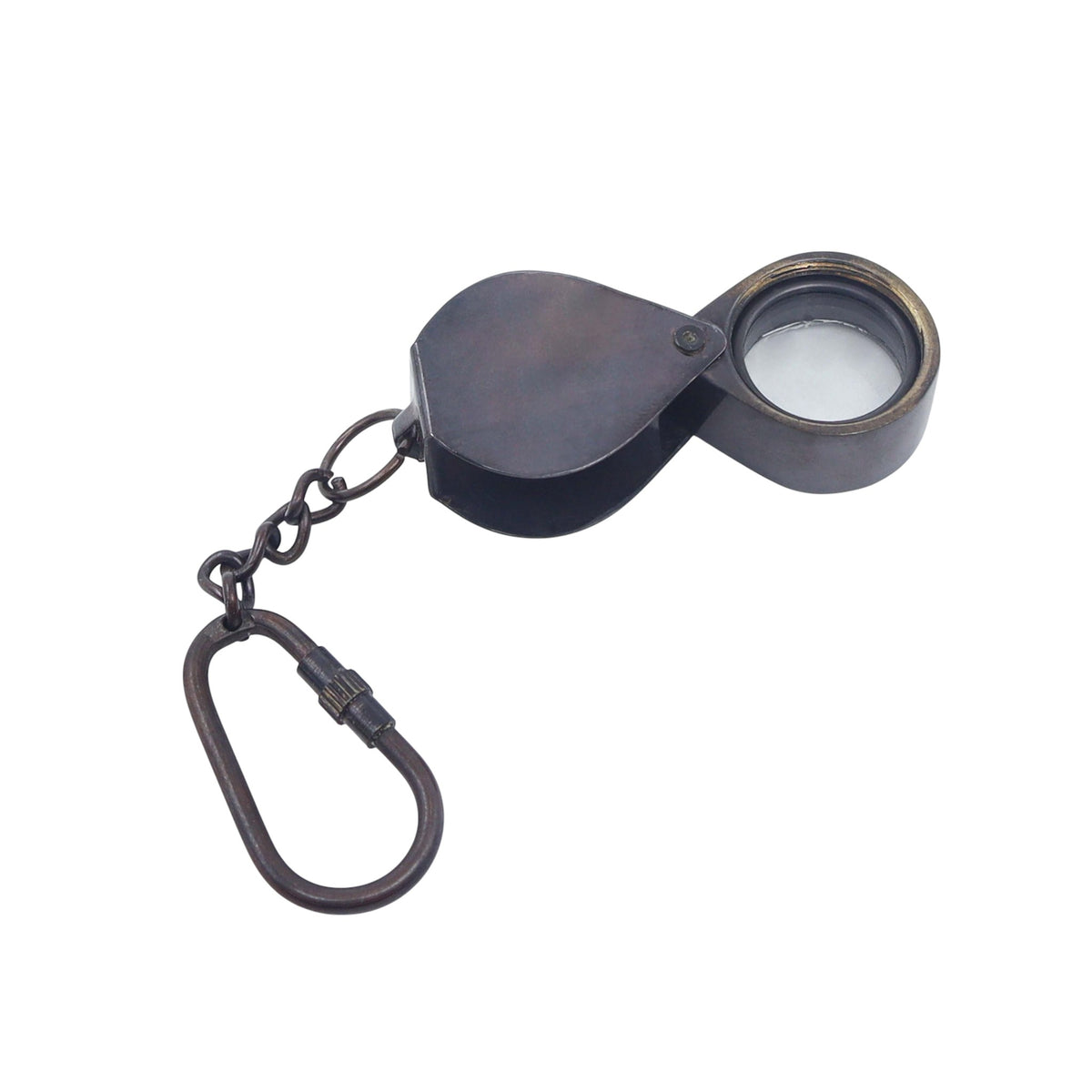 Custom Gunmetal Loupe Keyring