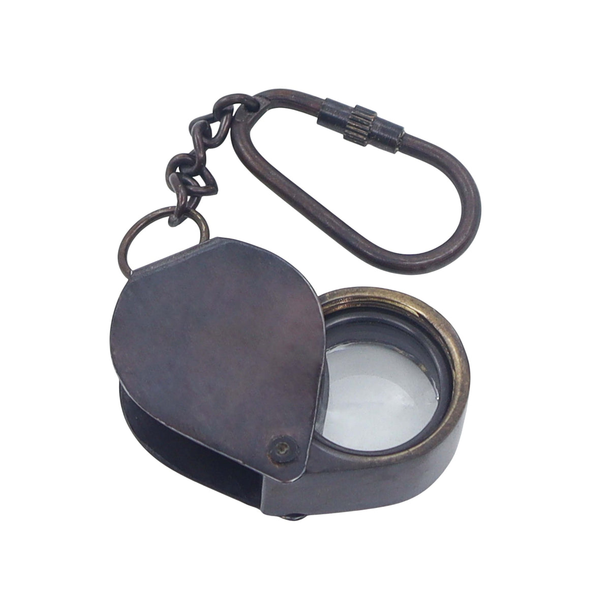 Custom Gunmetal Loupe Keyring