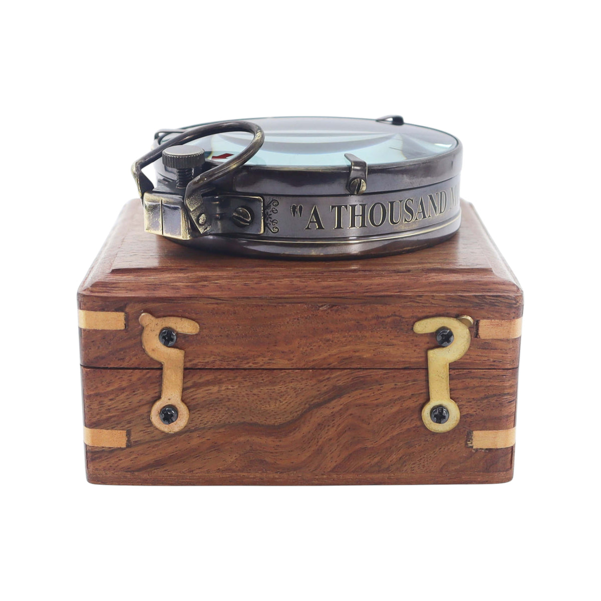 Personalised Gunmetal Map Reader Spencer Compass