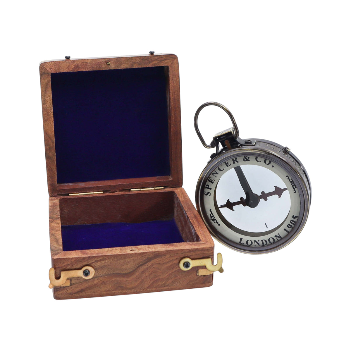 Personalised Gunmetal Map Reader Spencer Compass