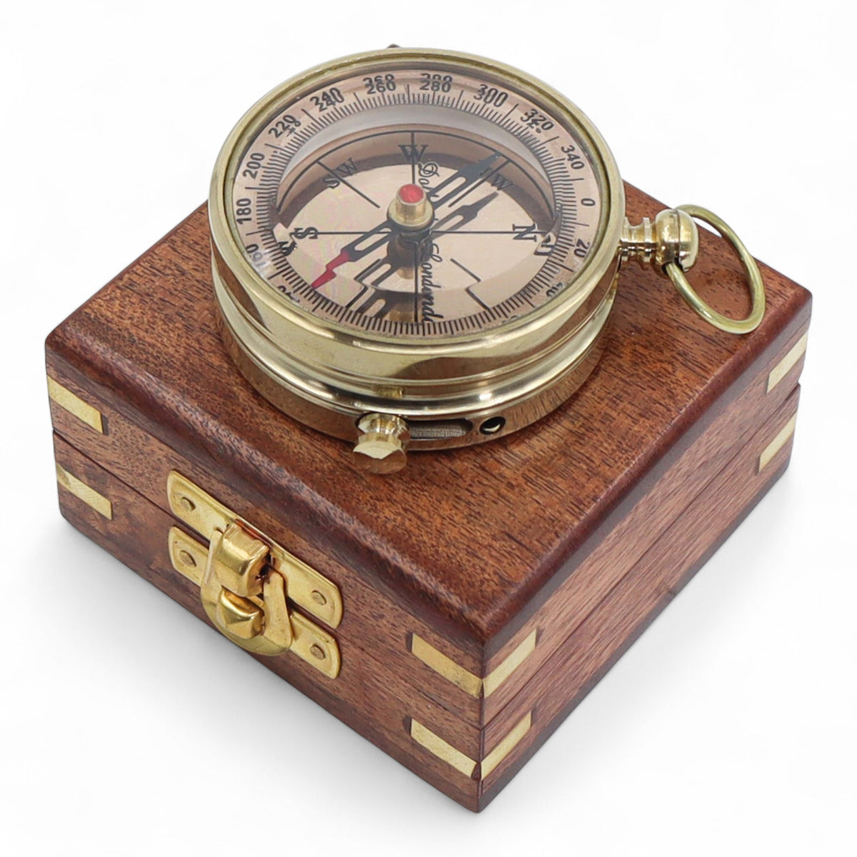 Custom Dollond London Open Face Brass Compass
