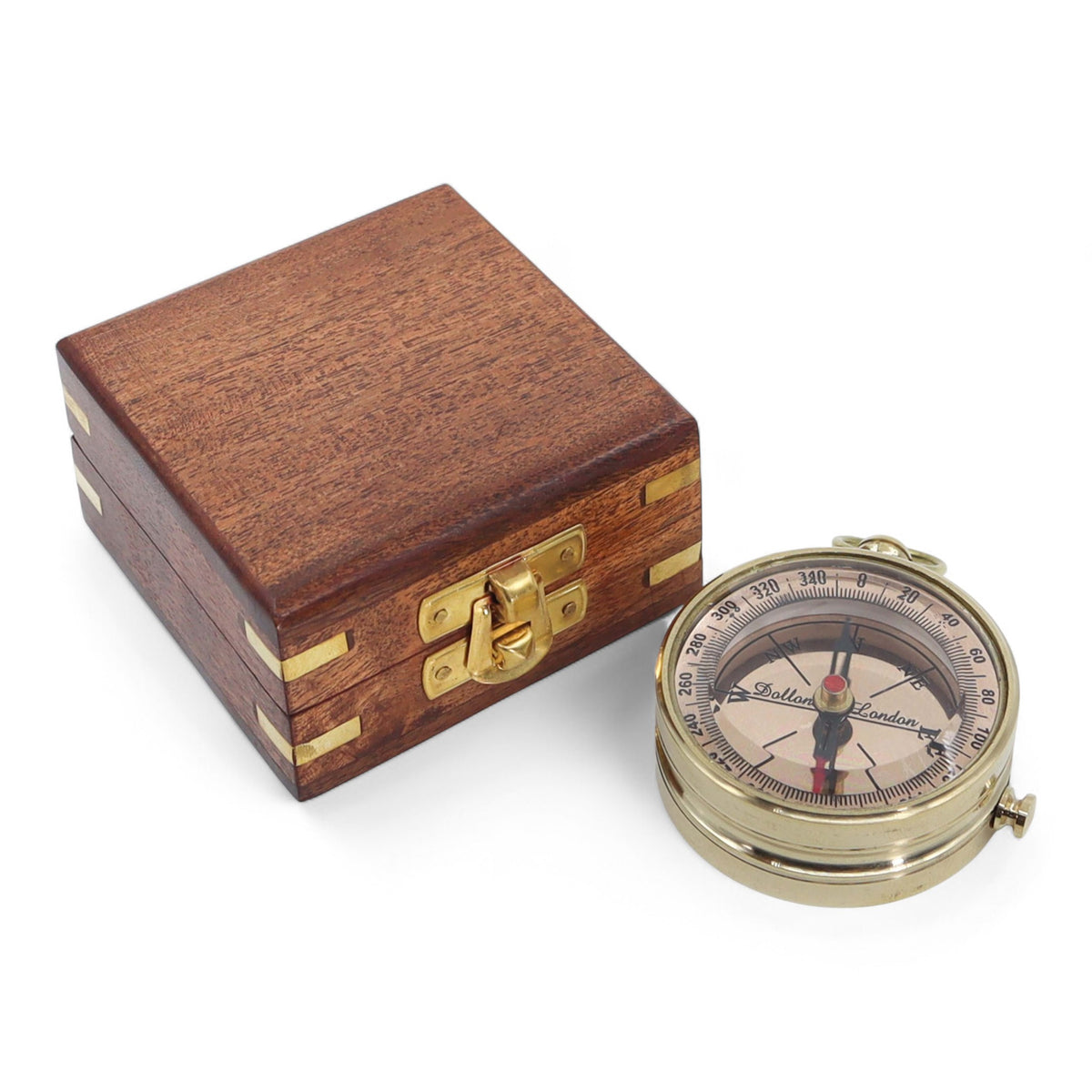 Custom Dollond London Open Face Brass Compass