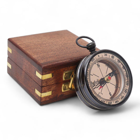 Custom Dollond London Open Face Gunmetal Compass