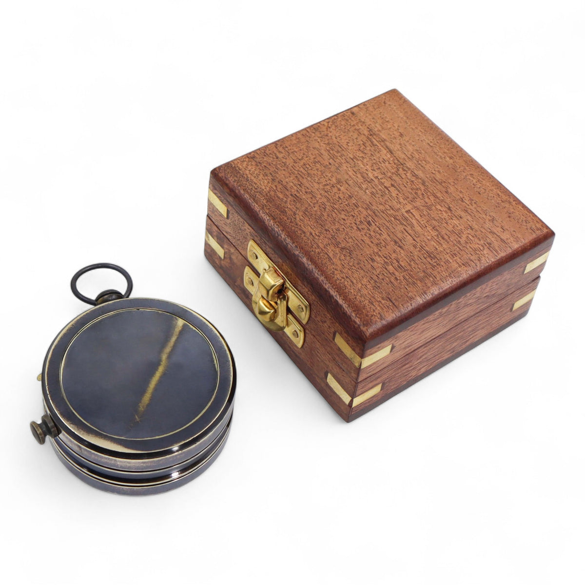 Custom Dollond London Open Face Gunmetal Compass