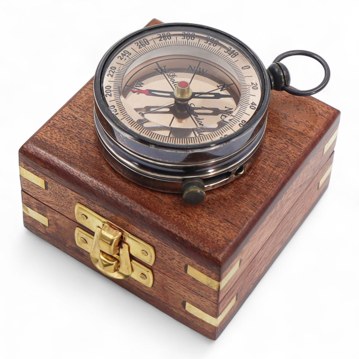 Custom Dollond London Open Face Gunmetal Compass