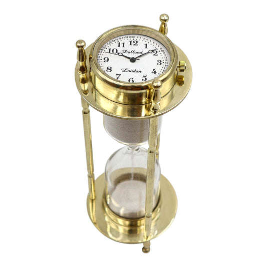 Personalised Sand Timer with Clock and Compass