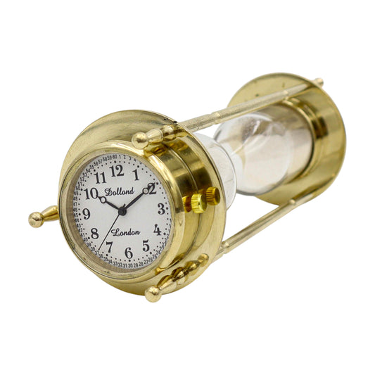 Personalised Sand Timer with Clock and Compass