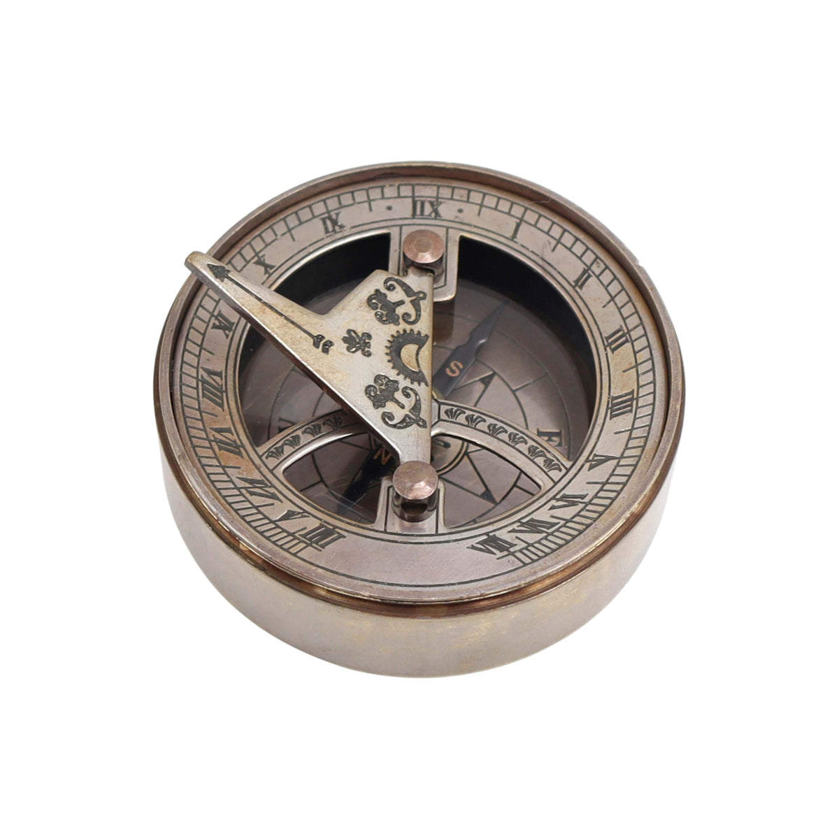 Personalised Bronze Signature Sundial Compass