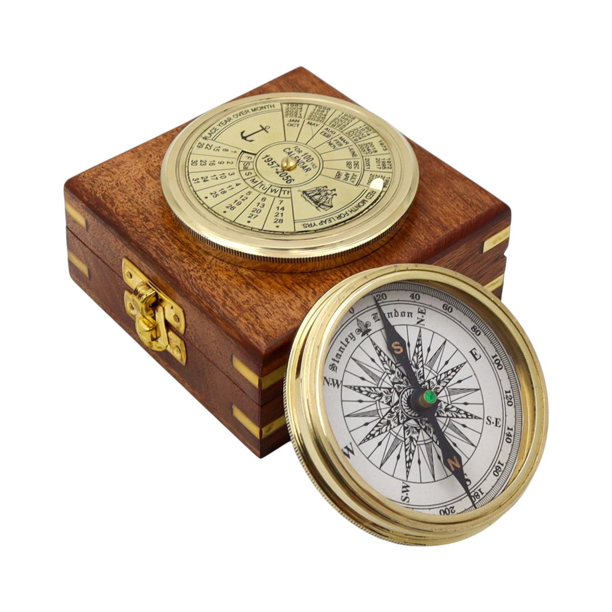 Personalised 100 Year Brass 3-Inch Calendar Compass