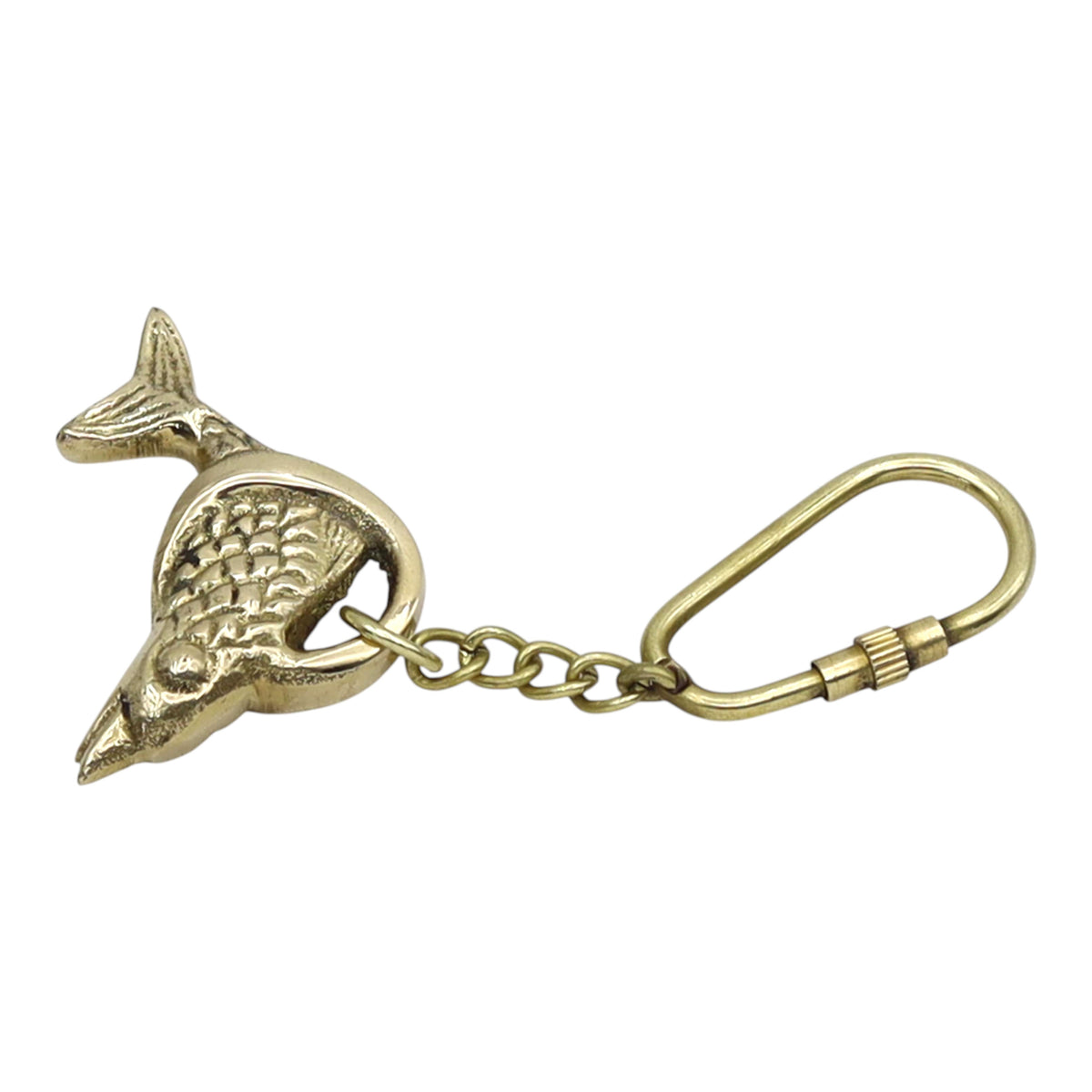 Brass Fish Keyring