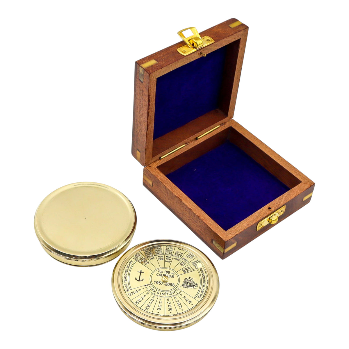 Personalised 100 Year Brass 3-Inch Calendar Compass