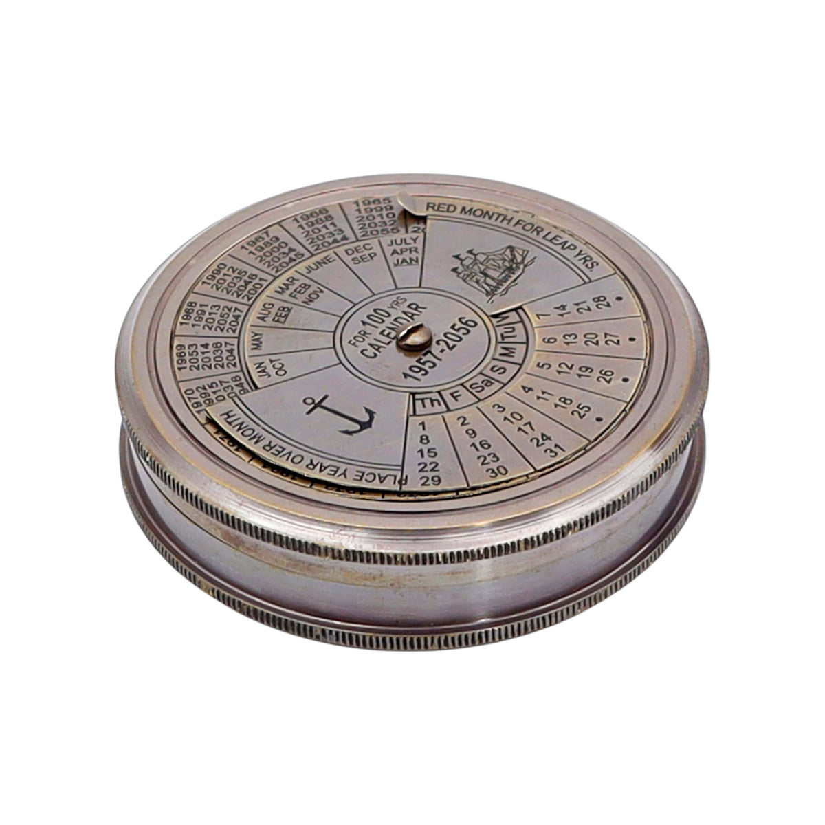 Personalised 100 Year Bronze 3-Inch Calendar Compass