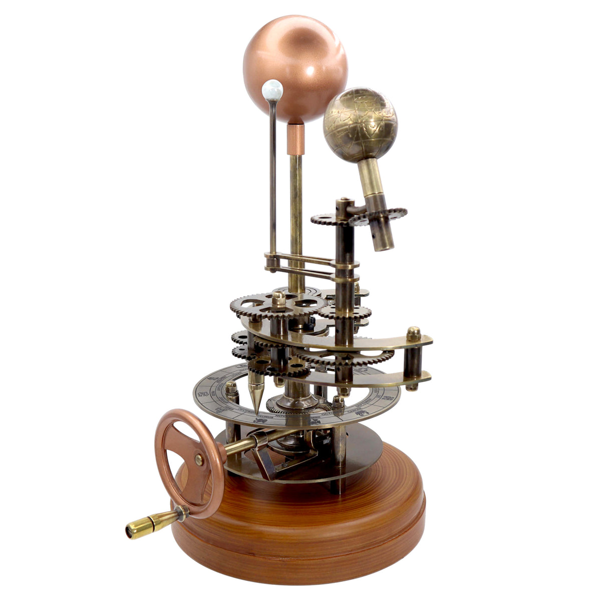 18 Inch Mechanical Orrery – Solar System Model with Wooden Base