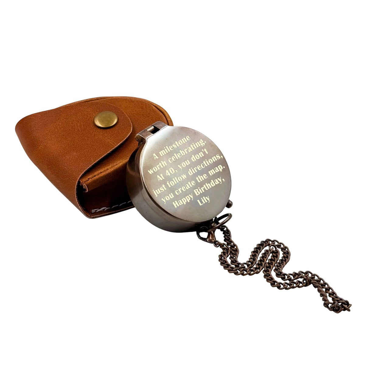Personalised 40th Birthday Compass