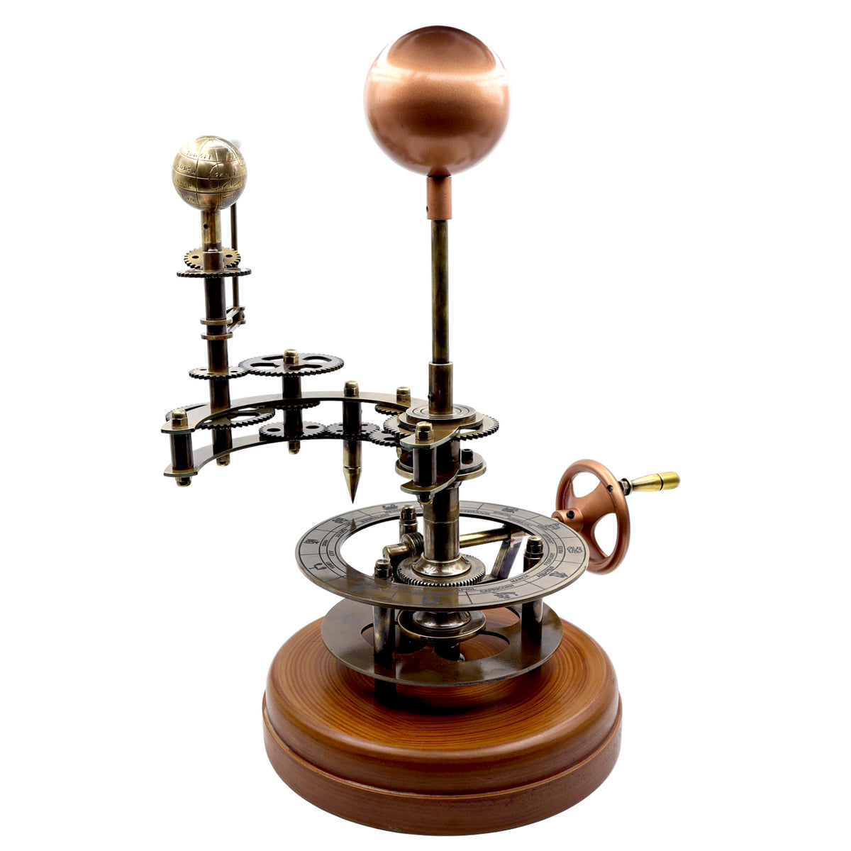 18 Inch Mechanical Orrery – Solar System Model with Wooden Base
