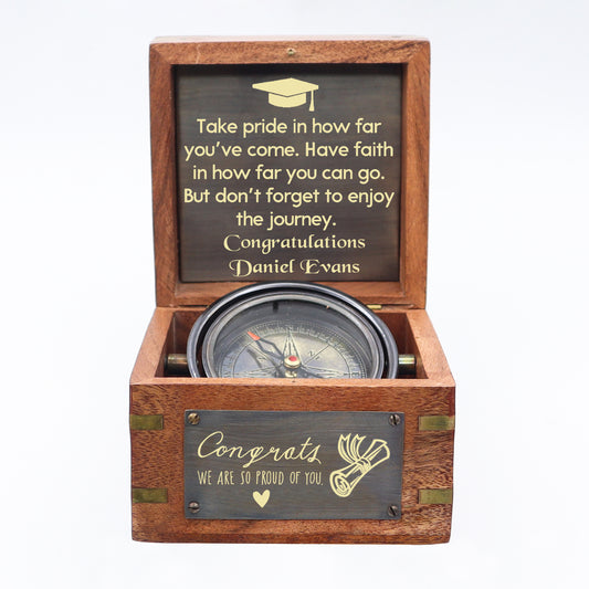 Personalised Royal Gimbal Compass