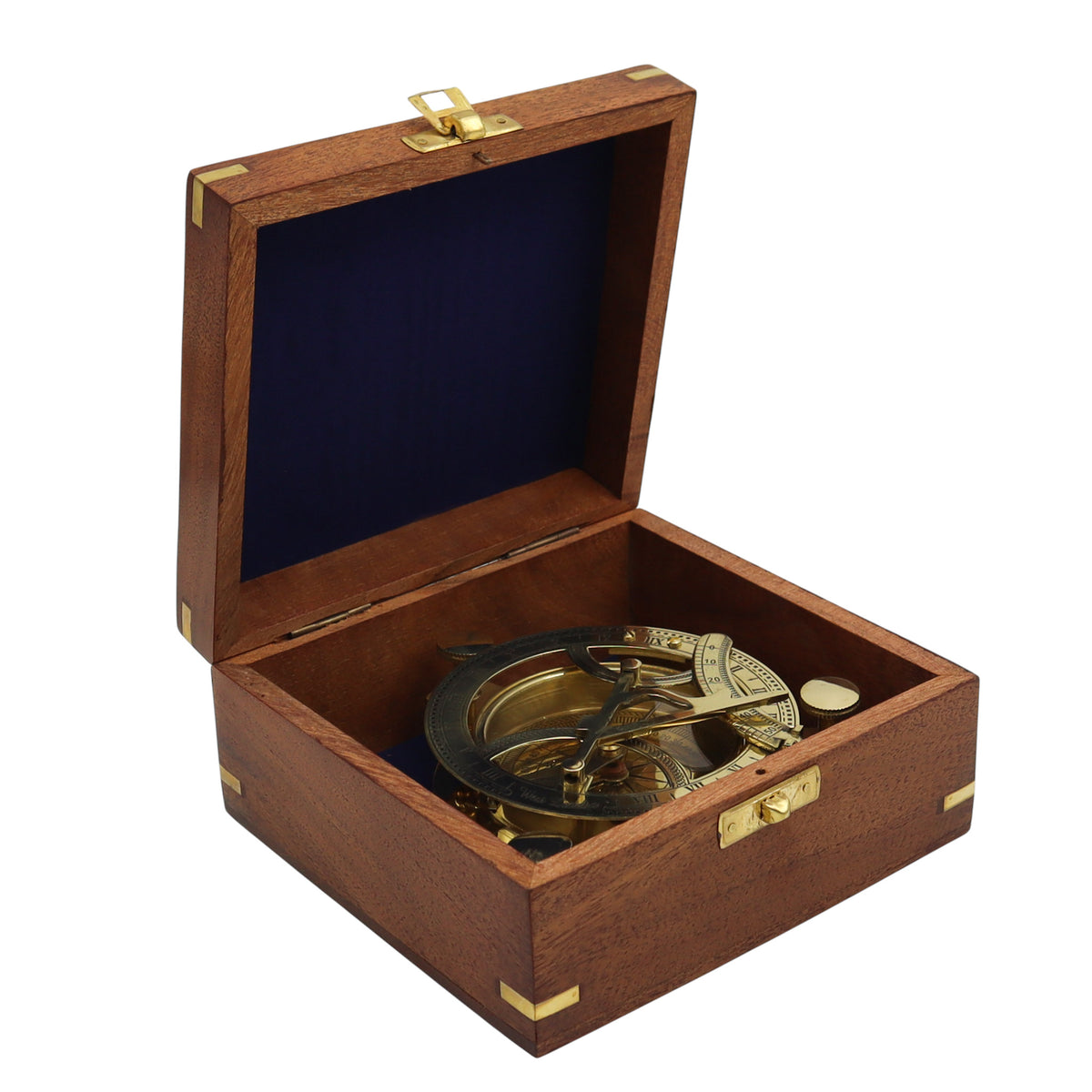 Personalised 4-Inch Brass Sundial Compass