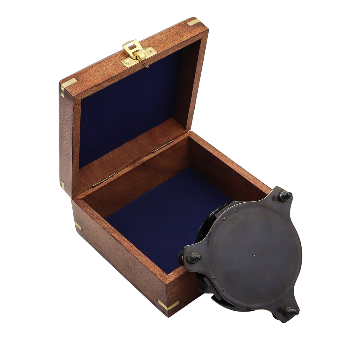 Personalised 4-Inch Gunmetal Sundial Compass