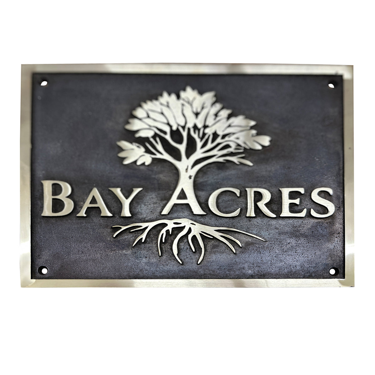 Custom Pull Solid Brass Plaque