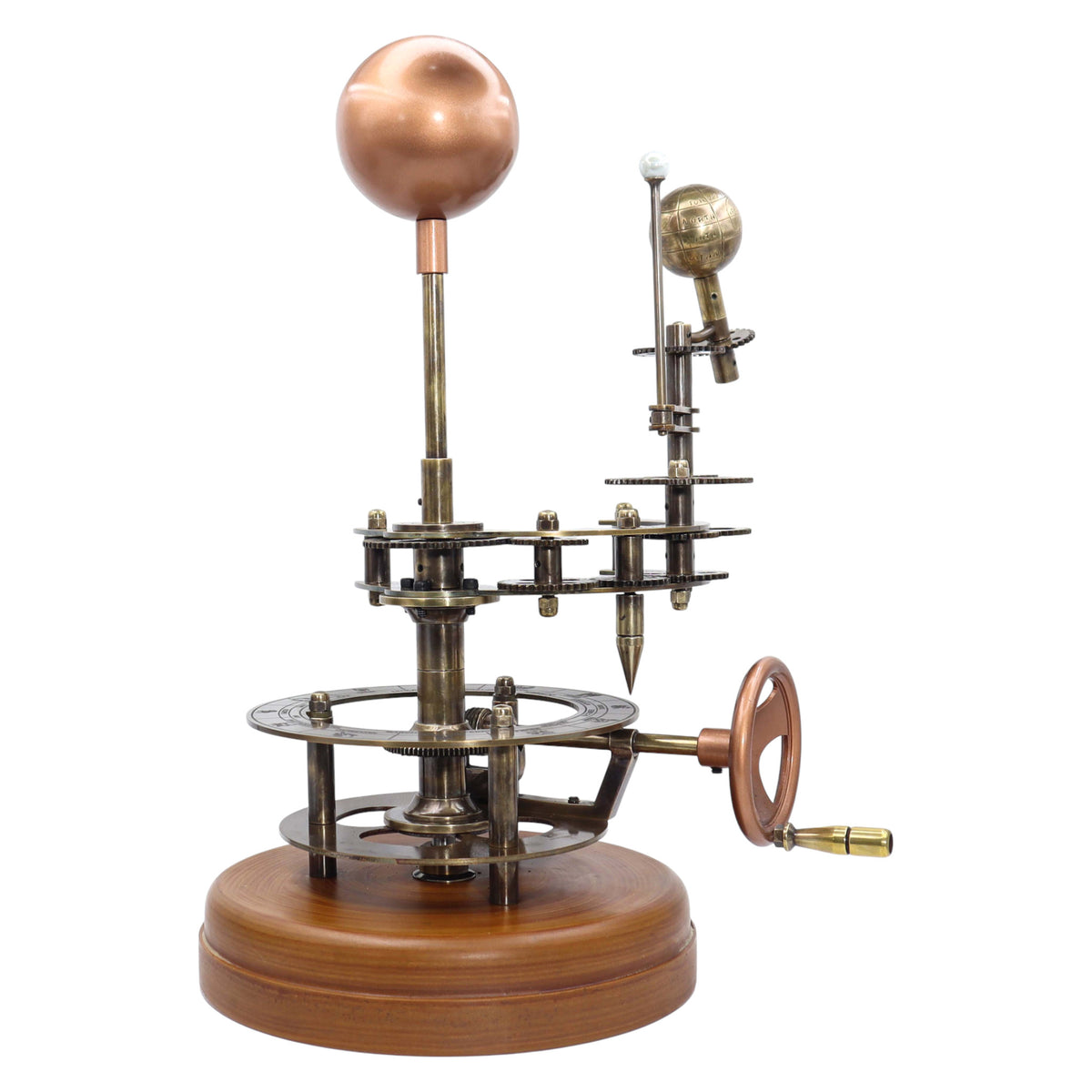 18 Inch Mechanical Orrery – Solar System Model with Wooden Base