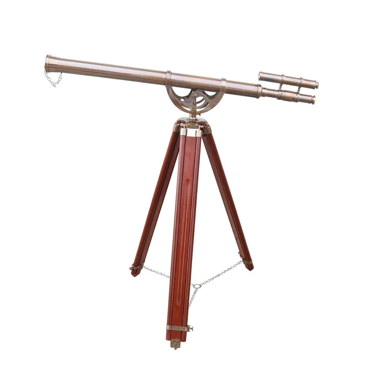 60-Inch Handcrafted Bronze Telescope with Tripod Stand