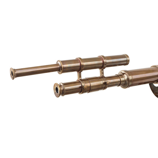 60-Inch Handcrafted Bronze Telescope with Tripod Stand