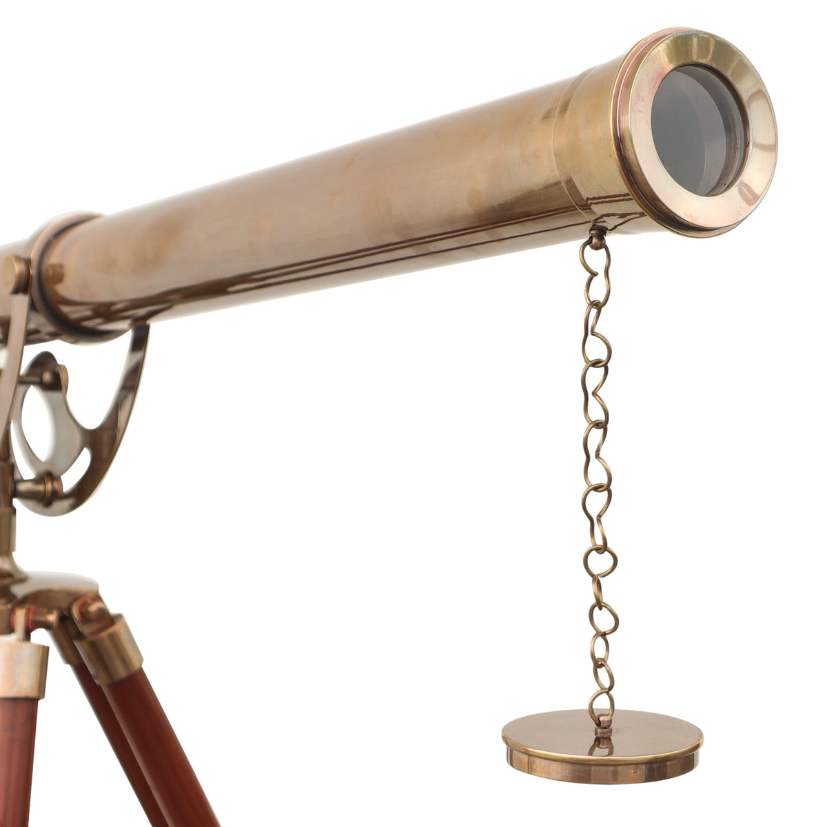 60-Inch Handcrafted Bronze Telescope with Tripod Stand