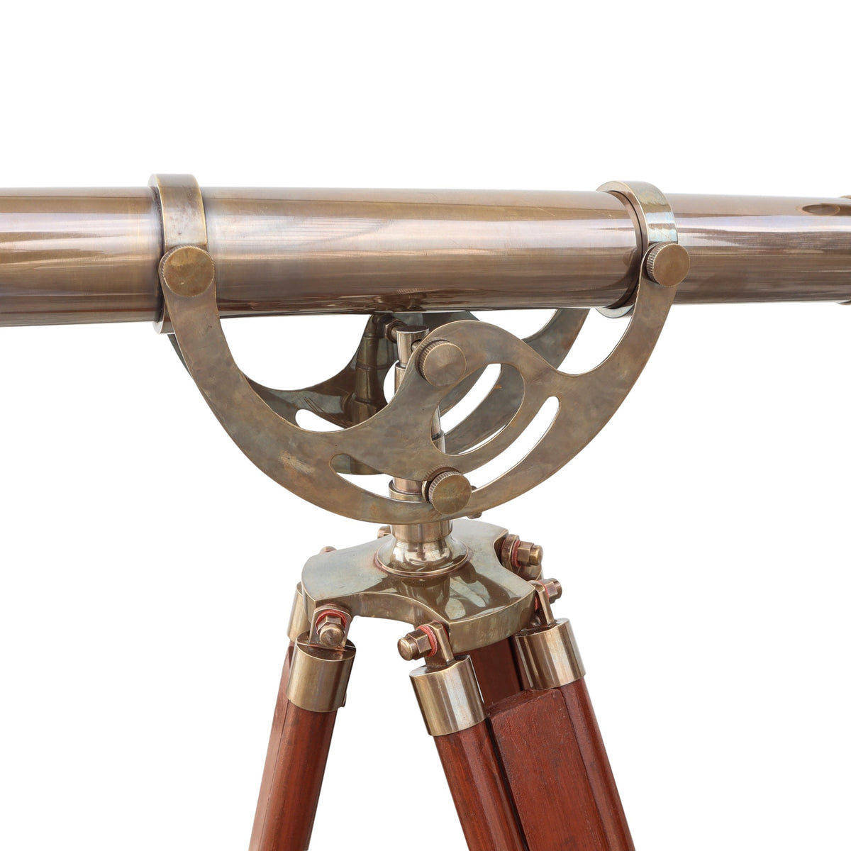 60-Inch Handcrafted Bronze Telescope with Tripod Stand