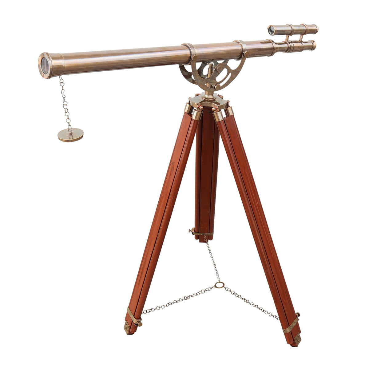 60-Inch Handcrafted Bronze Telescope with Tripod Stand