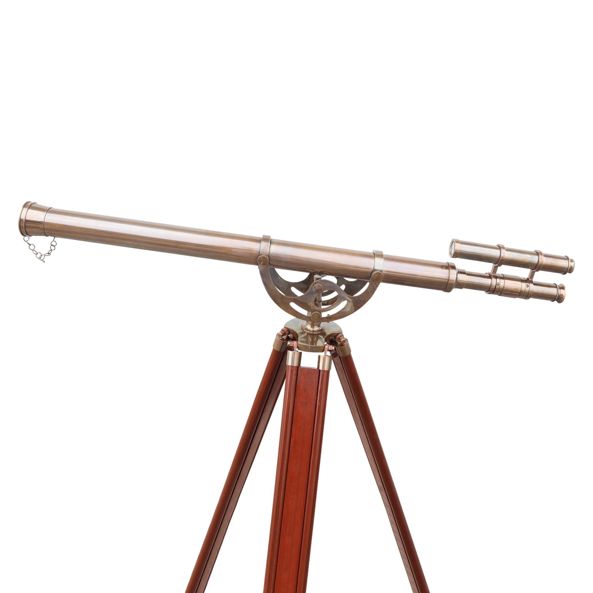 60-Inch Handcrafted Bronze Telescope with Tripod Stand