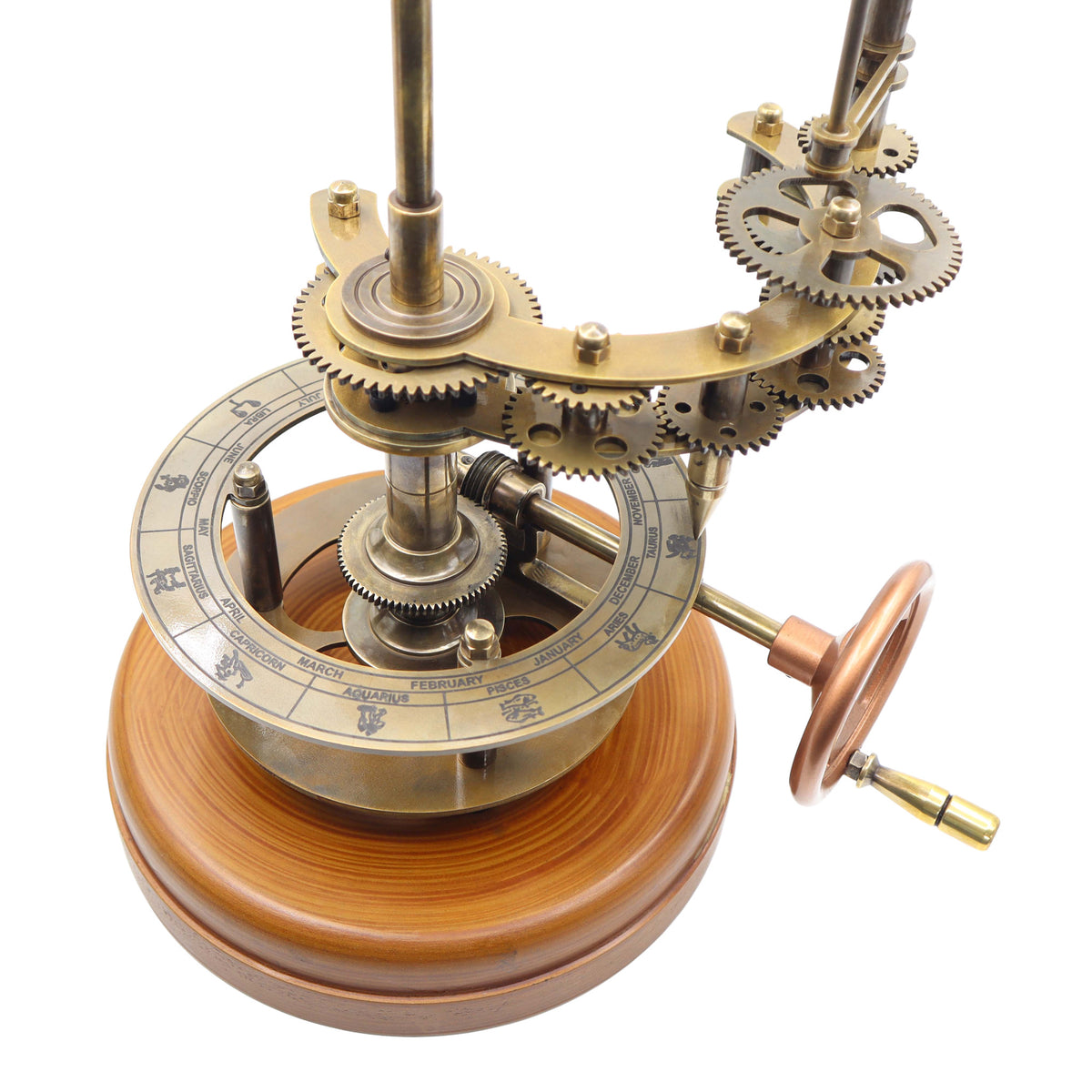 18 Inch Mechanical Orrery – Solar System Model with Wooden Base