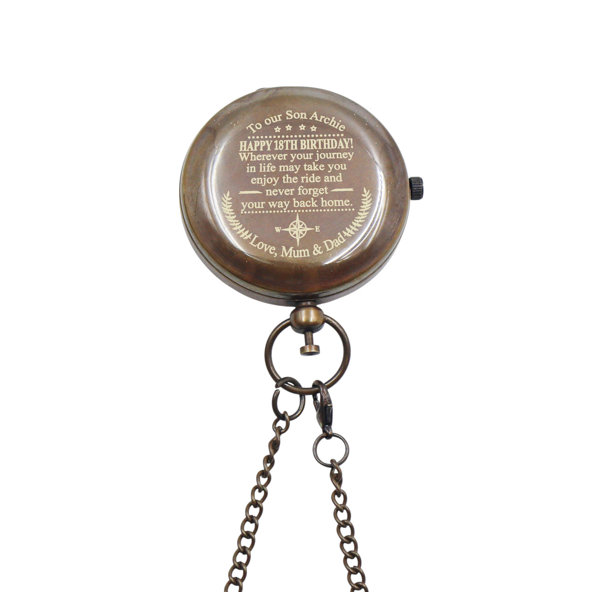 Engraved The Windsor Half Hunter Pocket Watch Gift