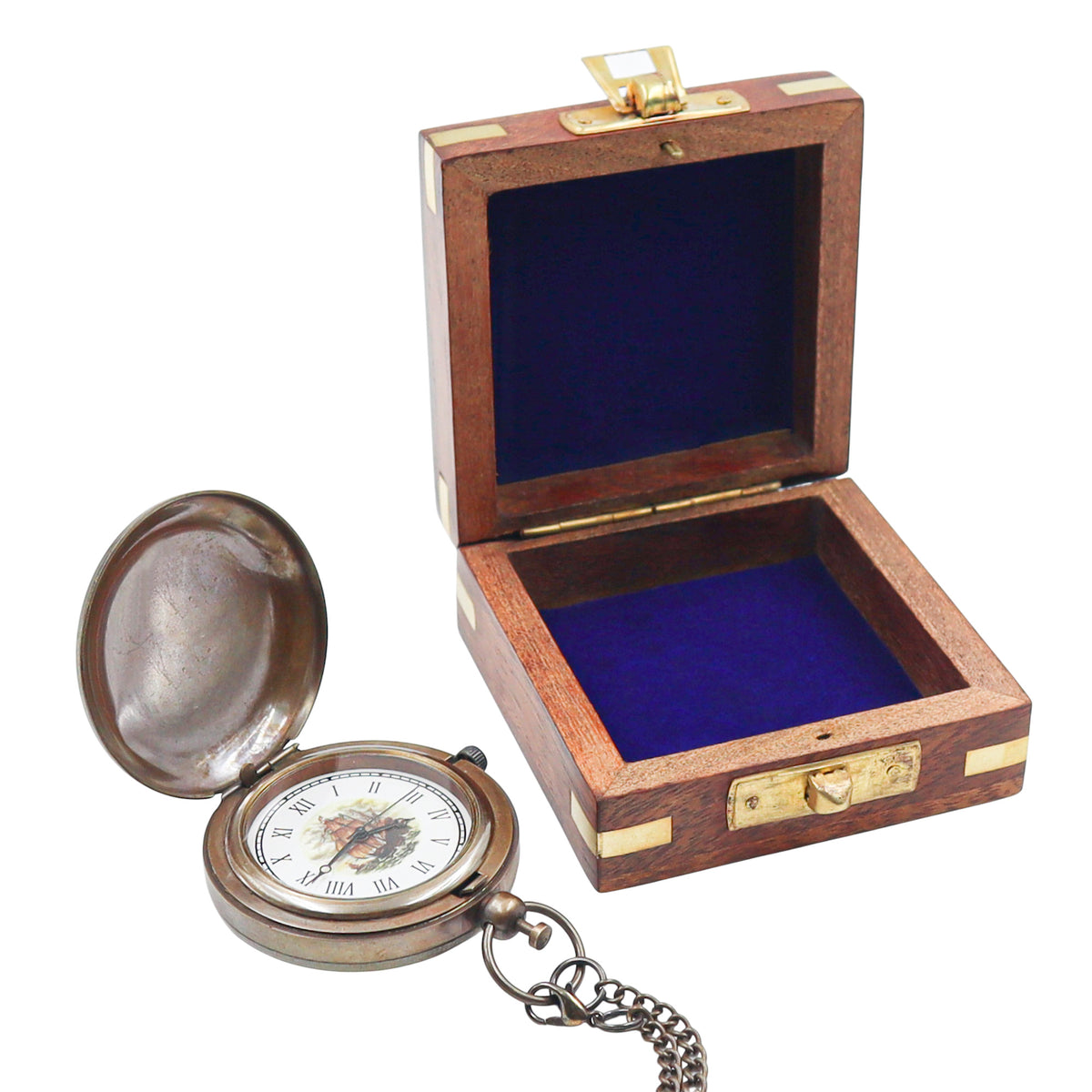 Custom The Britannia Half Hunter Pocket Watch