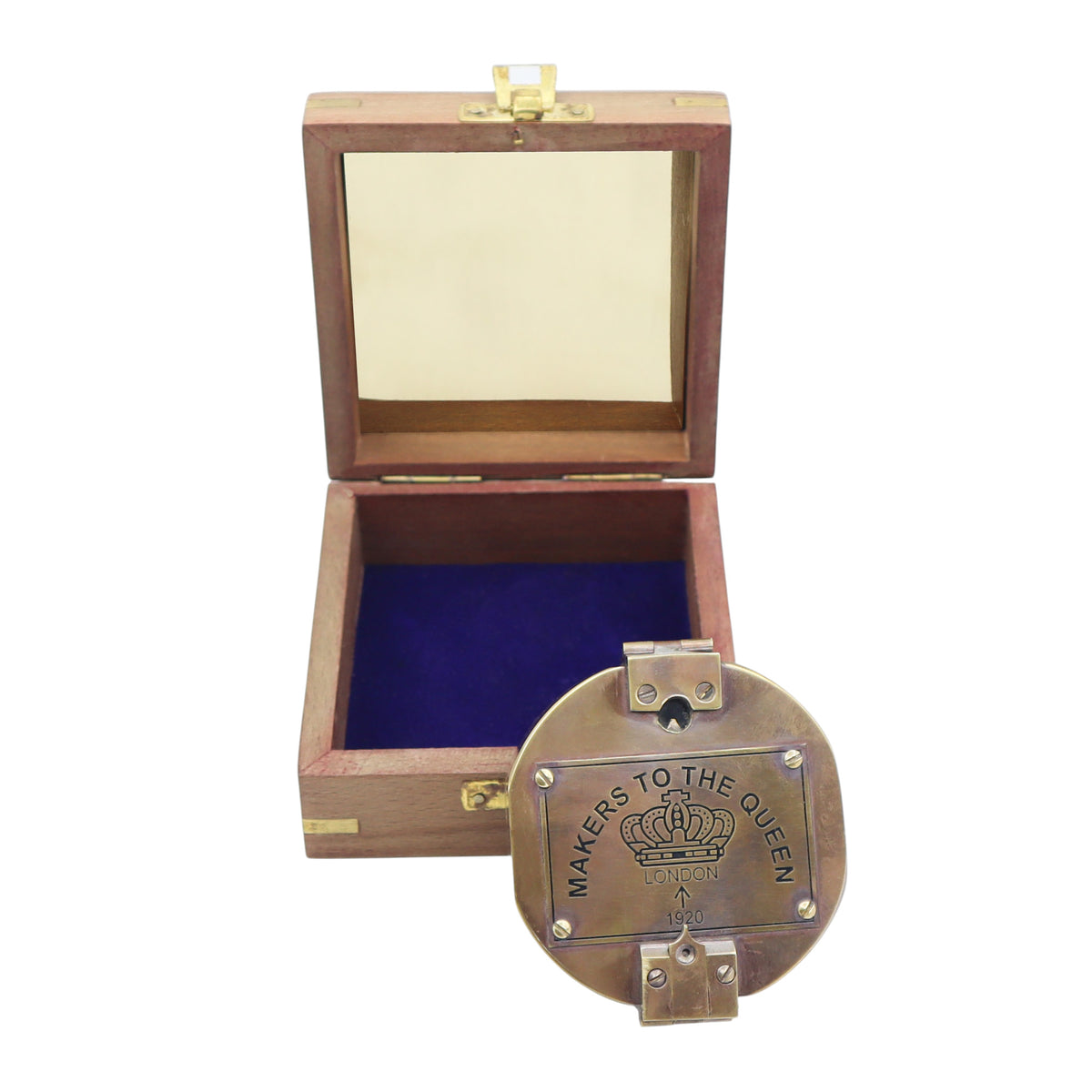 Personalised Brunton Compass with Wooden Box